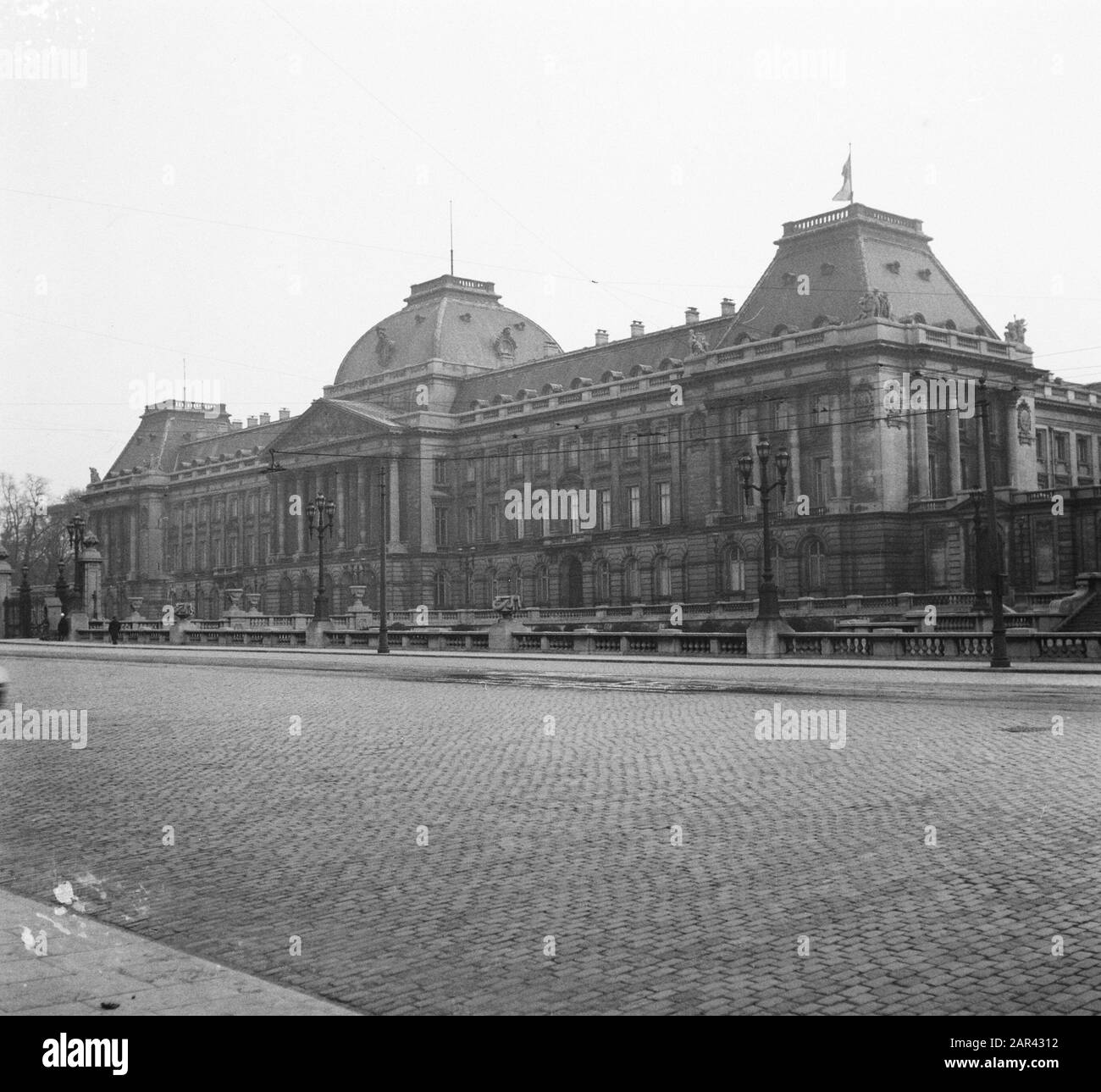 Palais Royal À Bruxelles Date: 9 Février 1950 Lieu: Bruxelles Banque D'Images