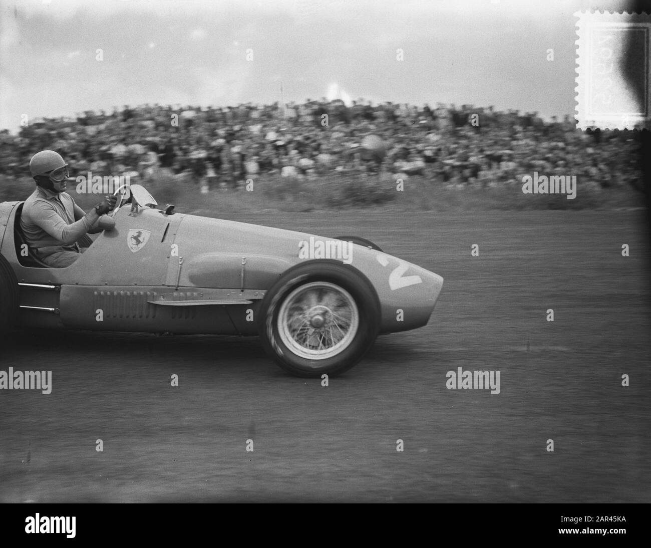 Courses automobiles hollandaises de Grand Prix Zandvoort. Terminer Askari Date: 17 Août 1952 Lieu: Noord-Holland, Zandvoort Mots Clés: Automaces, Price, Finishen Banque D'Images