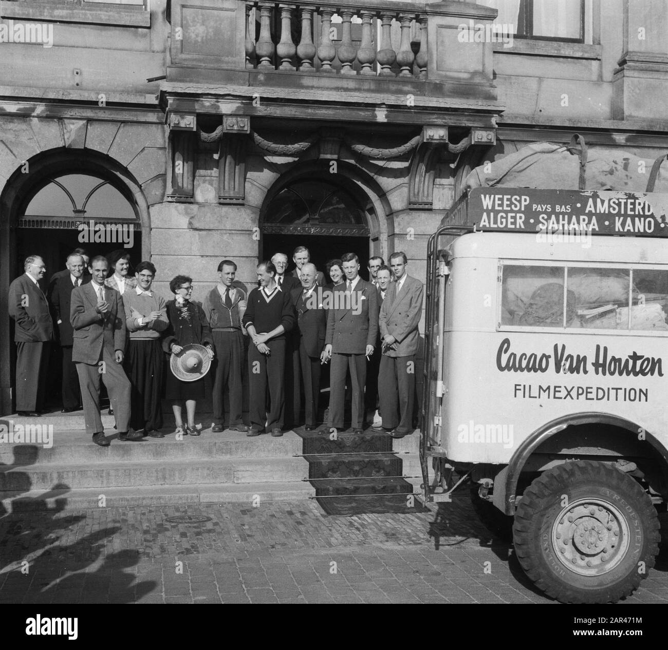 Expédition van Houten retour à Amsterdam Date: 12 avril 1952 lieu: Amsterdam, Noord-Holland mots clés: Expéditions Banque D'Images