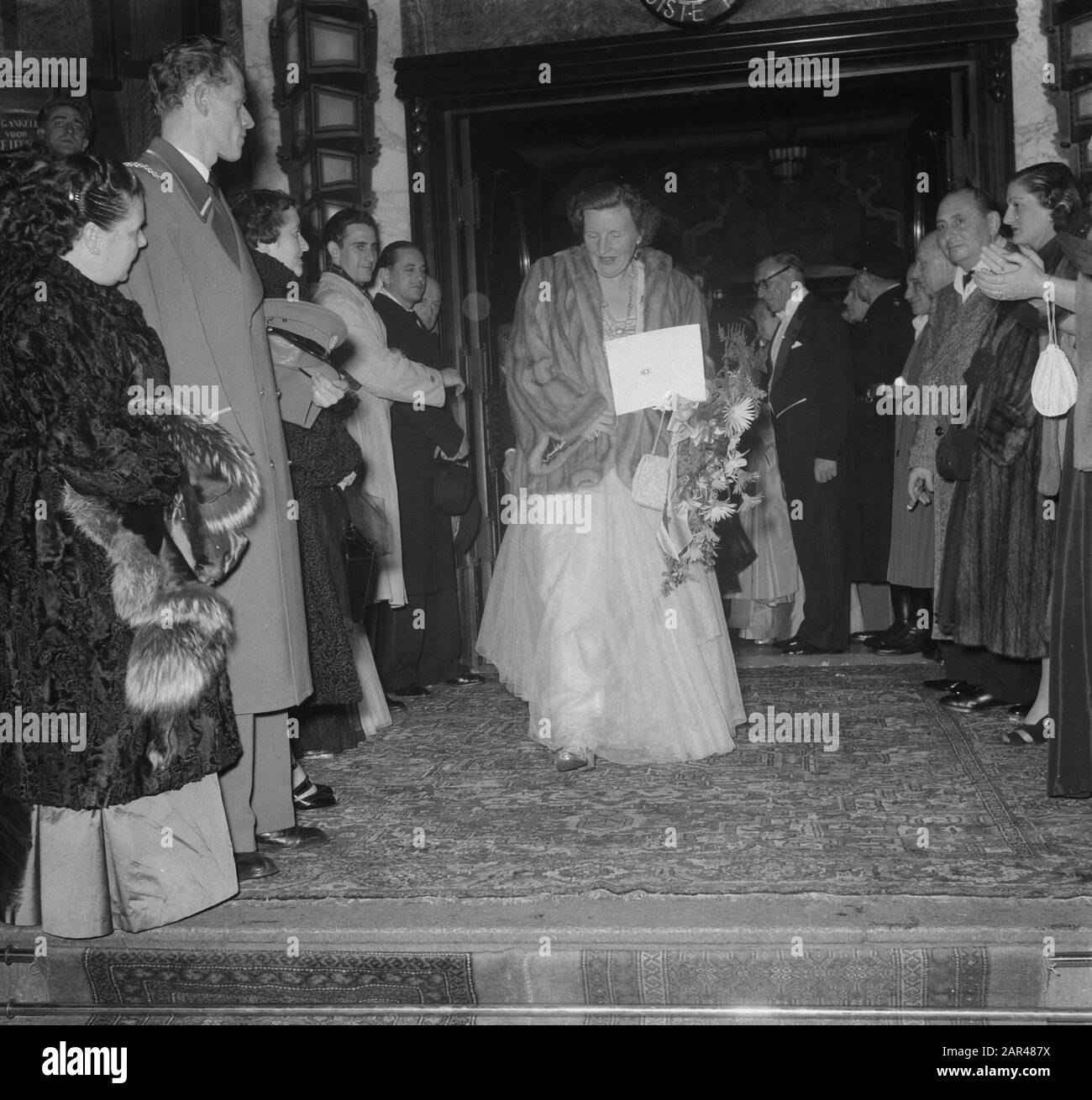 H. M. Visite Lime-Light Amsterdam Date: 6 Novembre 1952 Lieu: Amsterdam, Noord-Holland Banque D'Images