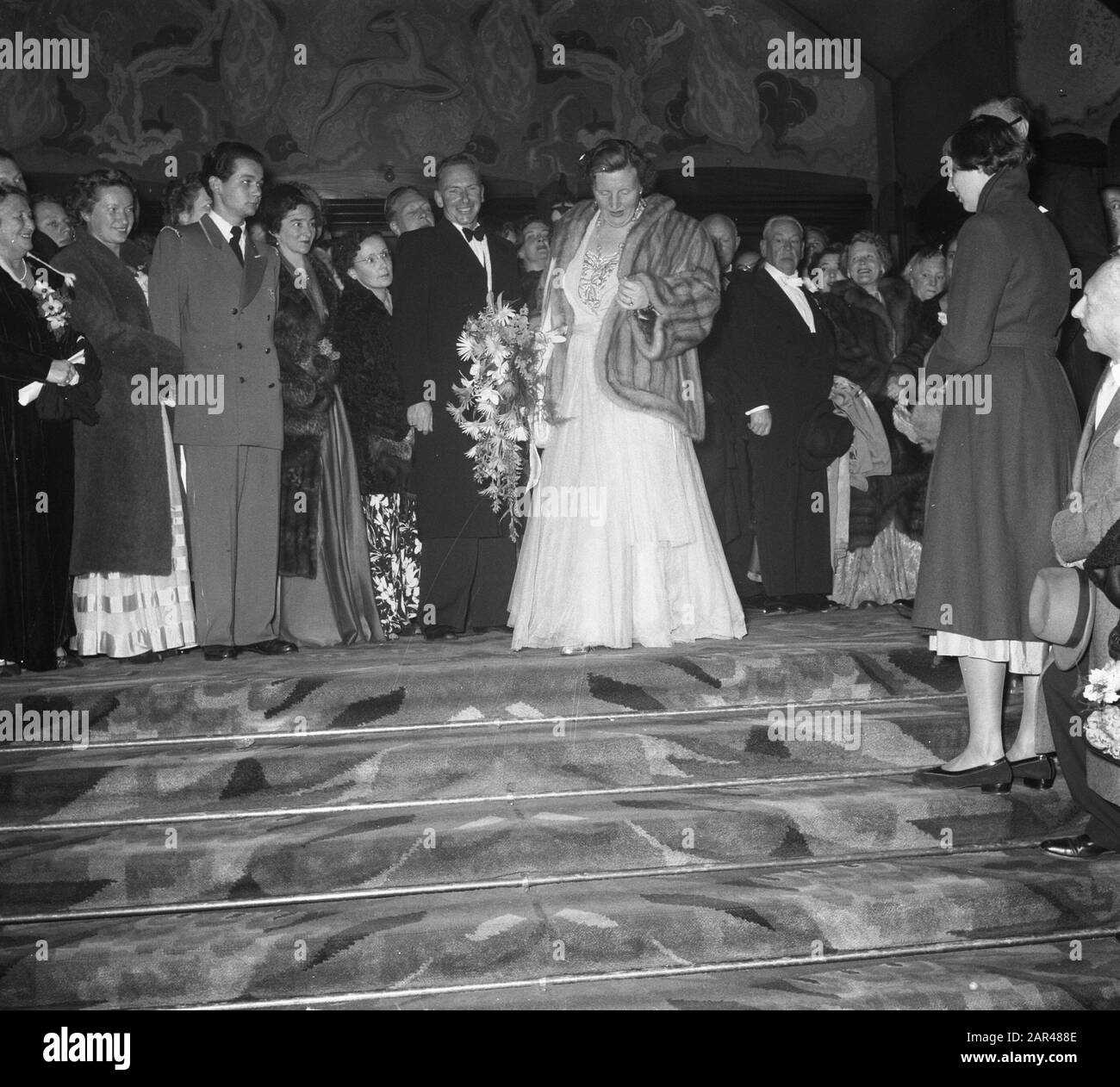 H. M. Visite Lime-Light Amsterdam Date: 6 Novembre 1952 Lieu: Amsterdam, Noord-Holland Banque D'Images