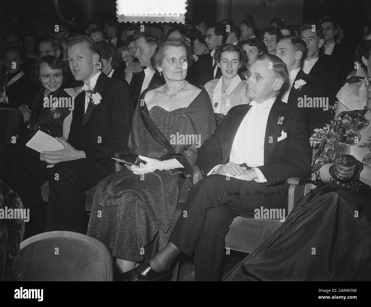 Lustrum Wageningen. Voir Aussi 56039/56075 Date : 18 Mars 1953 Lieu : Gueldre, Wageningen Banque D'Images