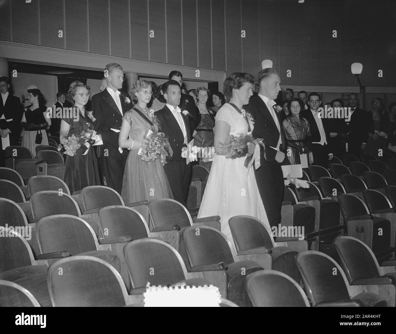 Lustrum Wageningen. Voir Aussi 56039/56075 Date : 18 Mars 1953 Lieu : Gueldre, Wageningen Banque D'Images