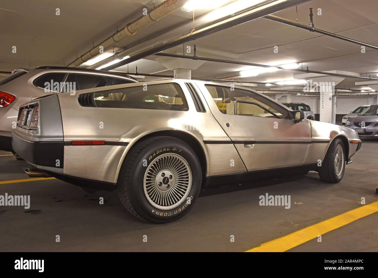DeLorean DMC-12 Retour à la Voiture Future Banque D'Images