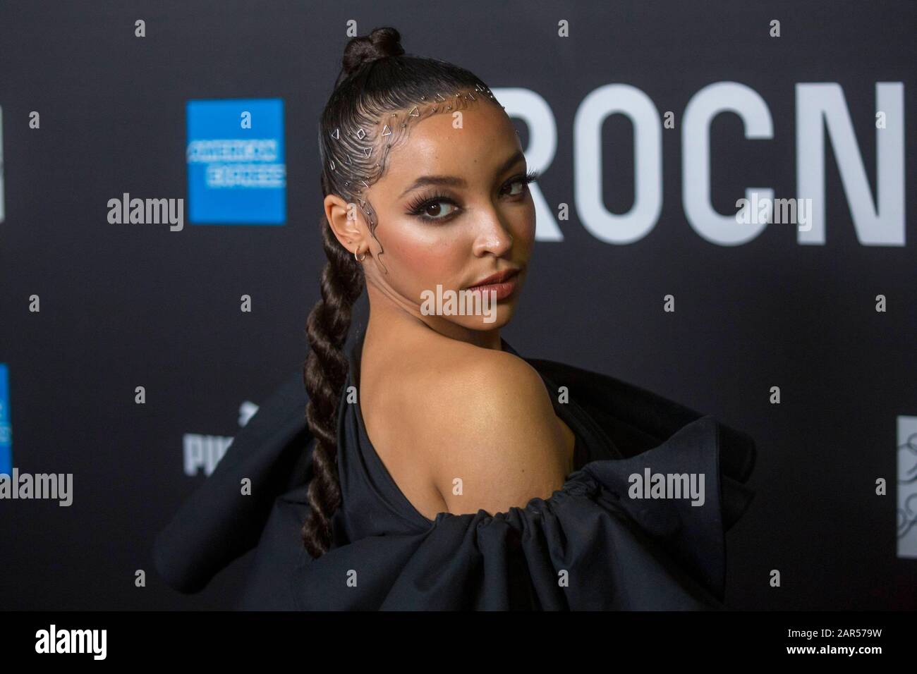 Tinashe assiste à Roc Nation Le brunch dans une résidence privée à Los Angeles, Californie, États-Unis, le 25 janvier 2020. | utilisation dans le monde entier Banque D'Images