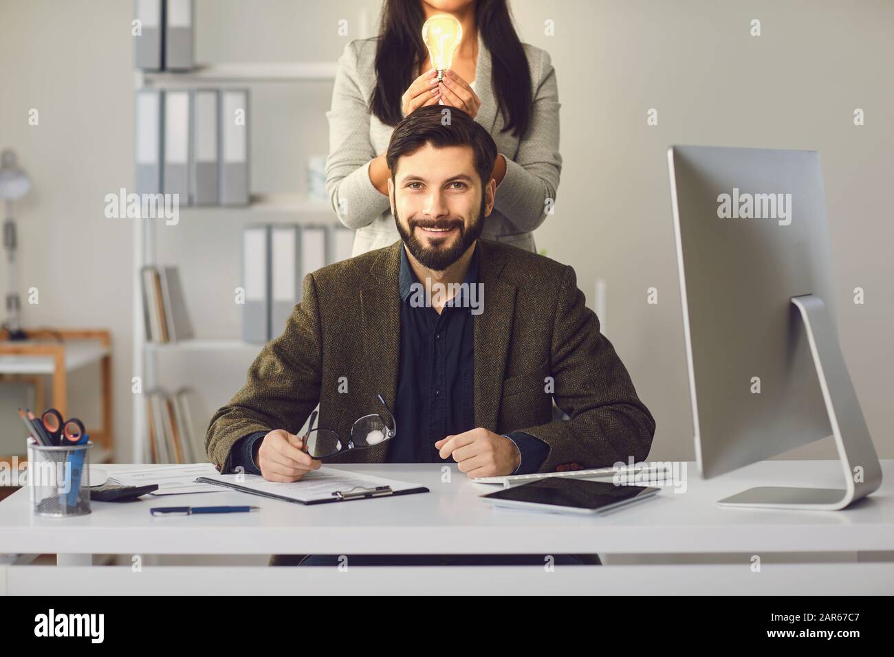 Idées de démarrage d'entreprise de concept le succès de l'équipe. Banque D'Images