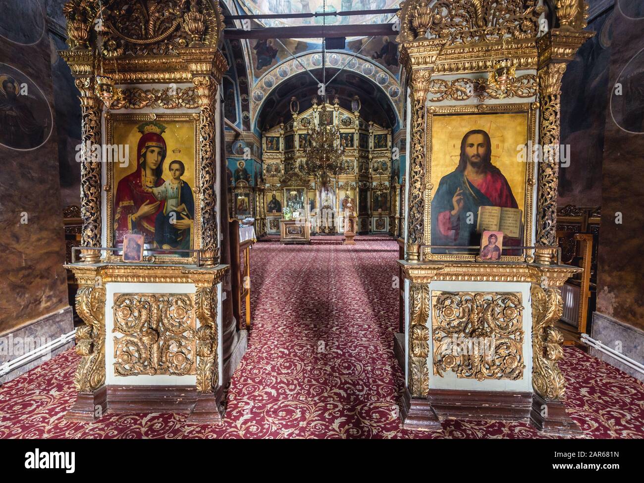 Église de Ciolanu Monastère de moines orthodoxes orientaux, situé entre les communes de Tisau et de Magura dans le comté de Buzau, Roumanie Banque D'Images