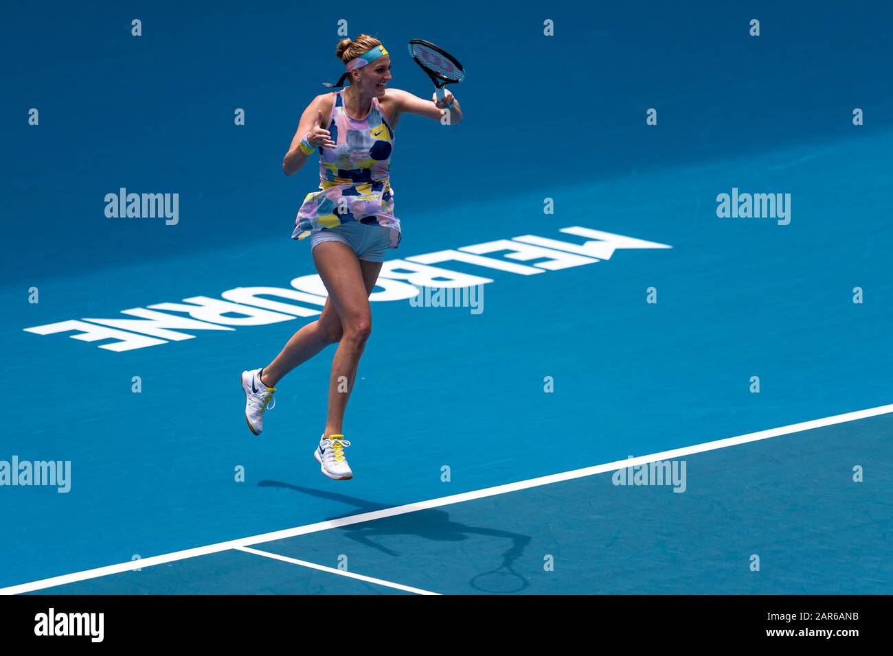 Melbourne, Australie. 26 janvier 2020. Melbourne, Australie. 26 janvier 2020. Petra Kvitova, De La République Tchèque, Lors Du Tournoi De Tennis Open D'Australie De 2020 À Melbourne Park Tennis Center, Melbourne, Australie. 26 Janvier 2020. ( © Andy Cheung/Arck Images/Arckimages.com/Uk Tennis Magazine/International Sports Fotos) Crédit: Roger Parker/Alay Live News Banque D'Images