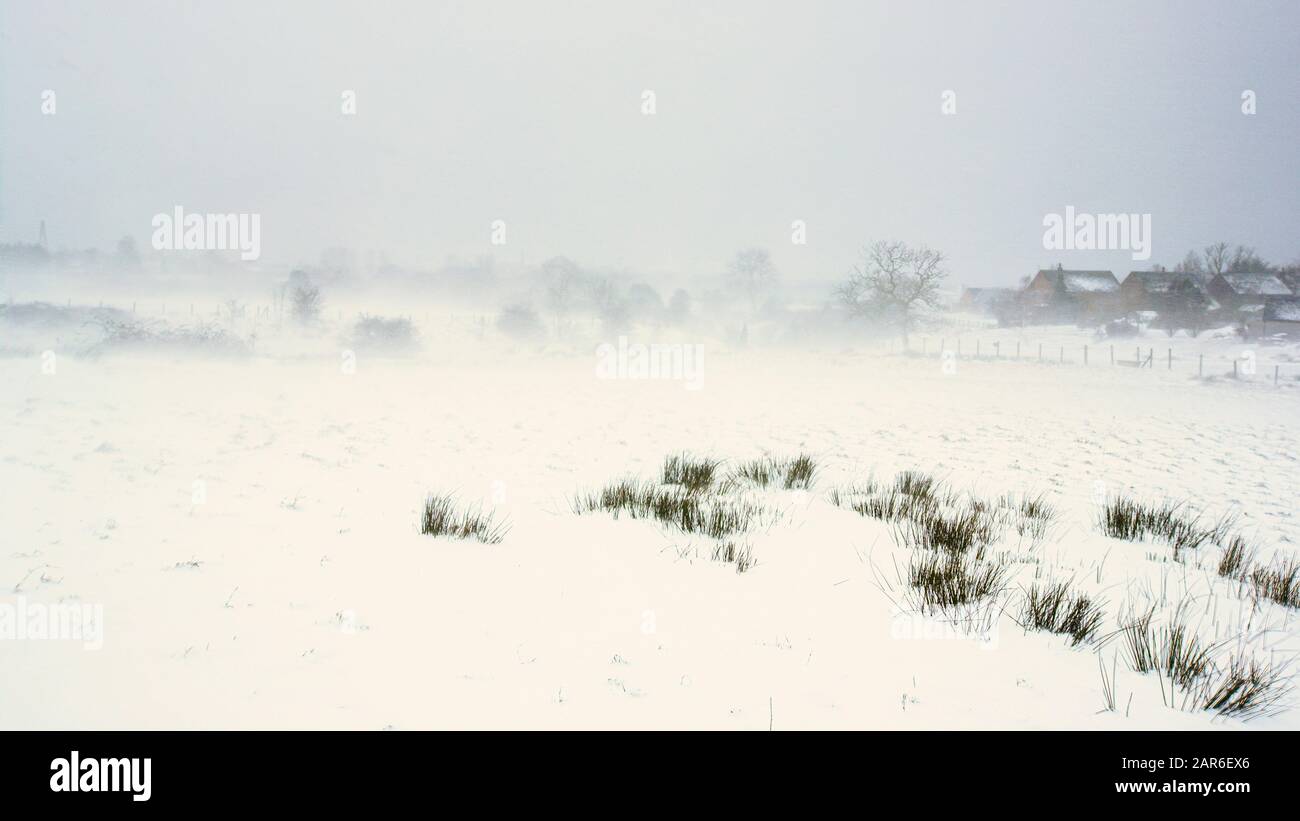 Conditions Blizzard Causées Par La Bête De L'Est Banque D'Images