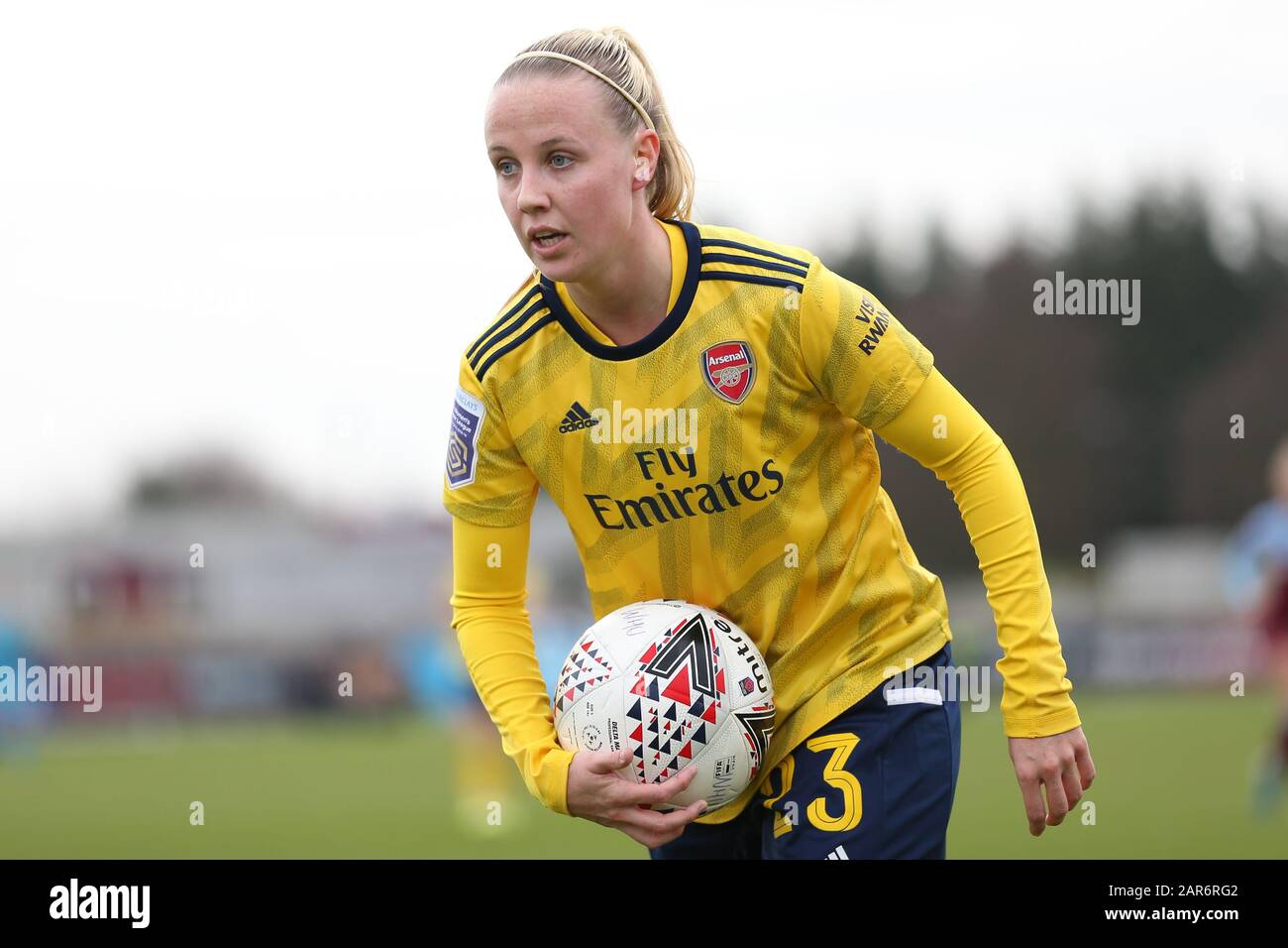 Romford, Royaume-Uni. 26 janvier 2020. Beth Mead d'Arsenal Women lors du match de la coupe de FA pour Femme entre West Ham United et Arsenal au Rush Green Stadium, Romford, Londres, dimanche 26 janvier 2020. (Crédit: Jacques Feeney | MI News) la photographie ne peut être utilisée qu'à des fins de rédaction de journaux et/ou de magazines, licence requise à des fins commerciales crédit: Mi News & Sport /Alay Live News Banque D'Images