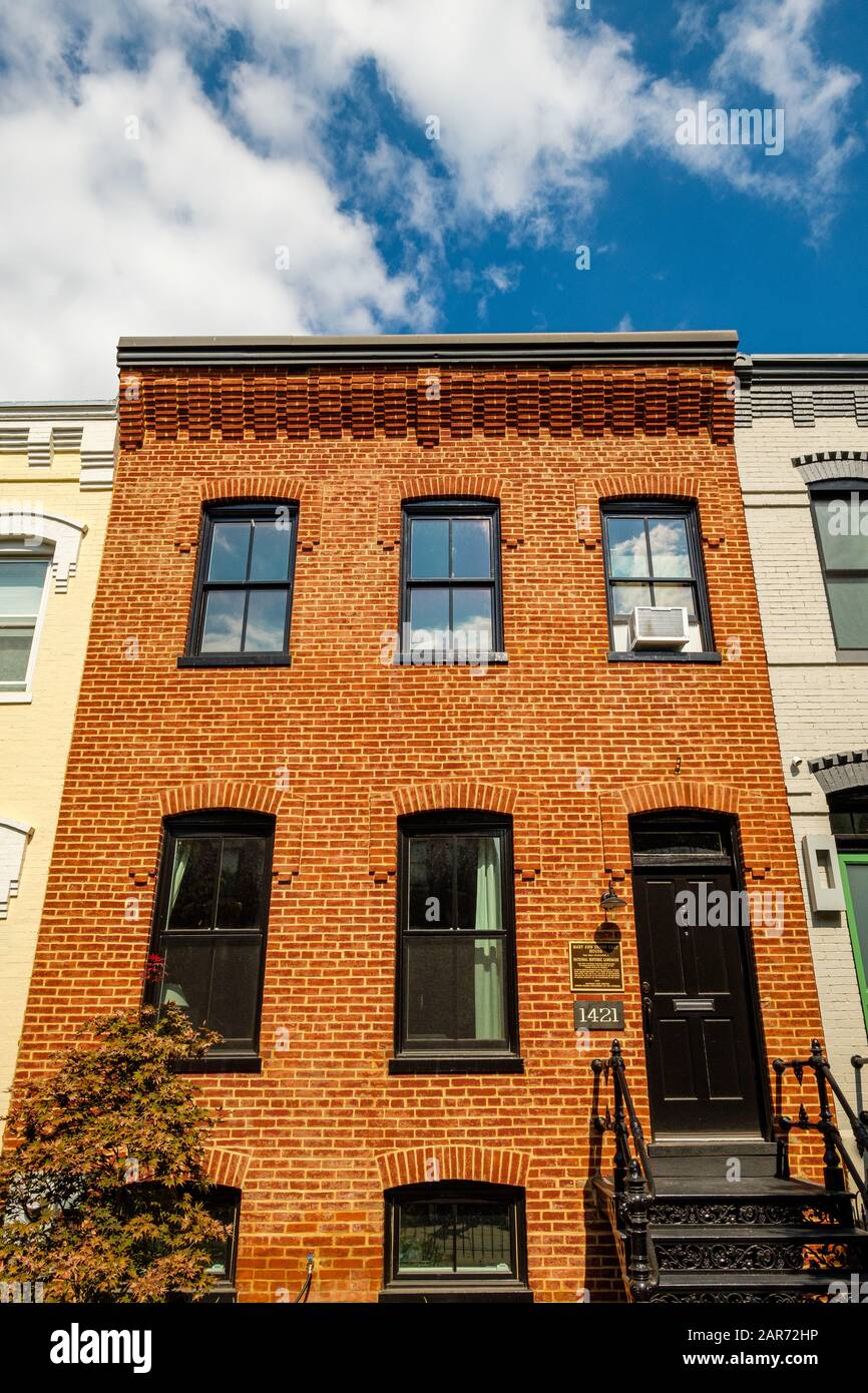 Mary Ann Shadd Cary House, 1421 W Street NW, Washington DC Banque D'Images