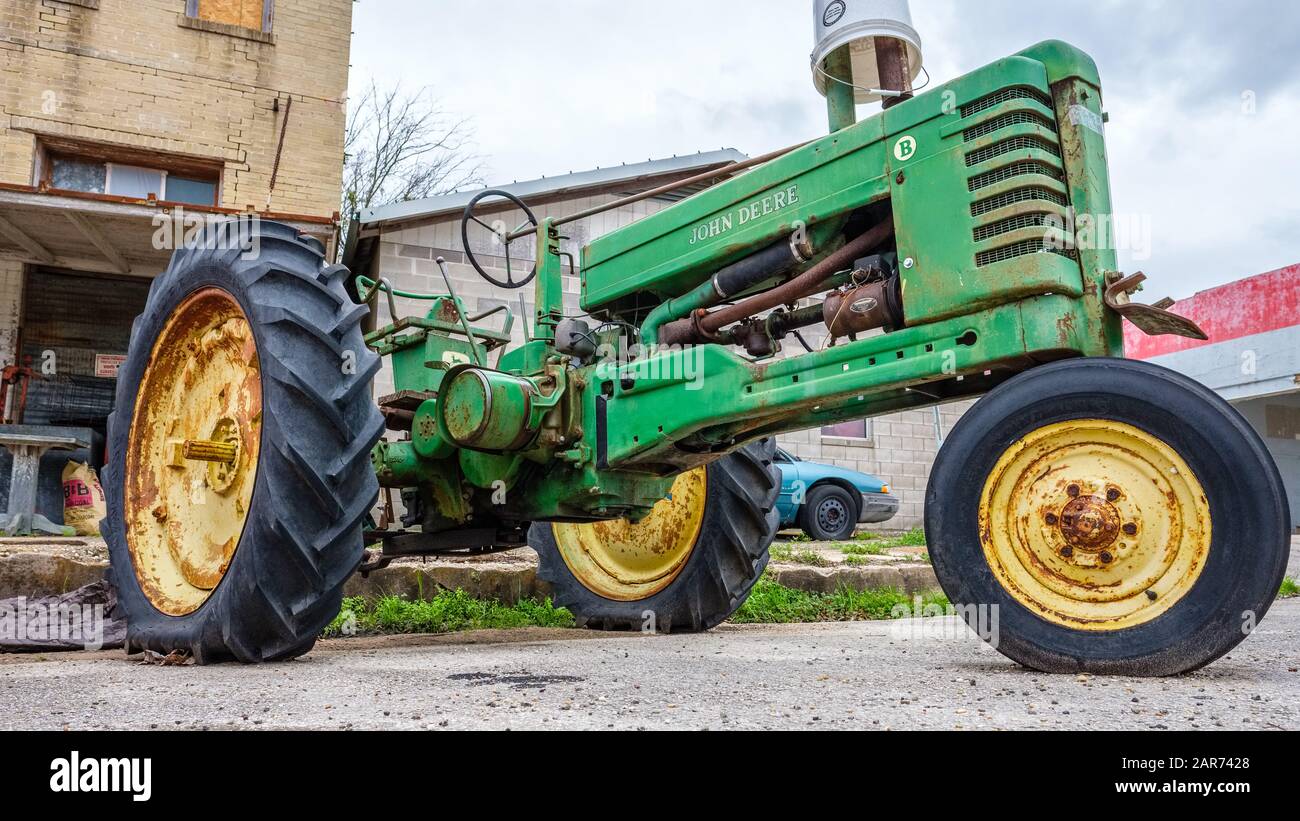 Casquette Camionneur Tracteur John Deere Chanute Kansas Vintage Années 80 - Maille, Sans Marque