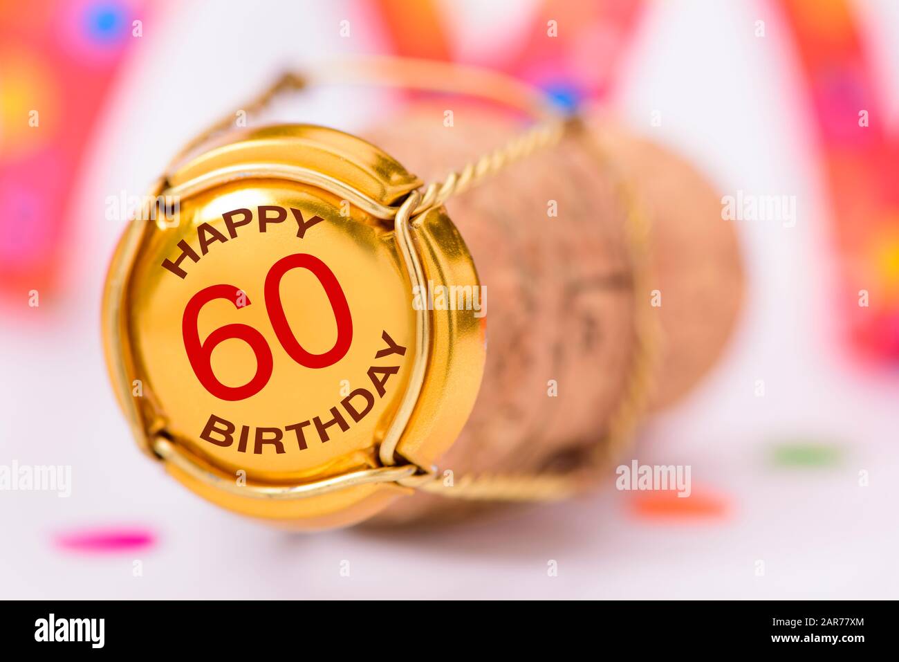 invitation et félicitations pour le 60ème anniversaire Banque D'Images