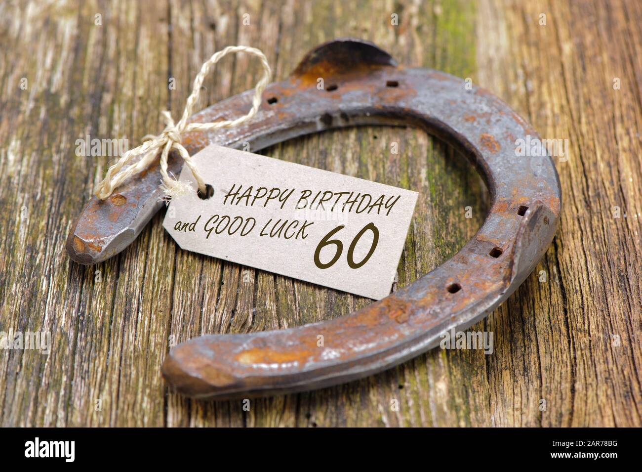 invitation et félicitations pour le 60ème anniversaire Banque D'Images