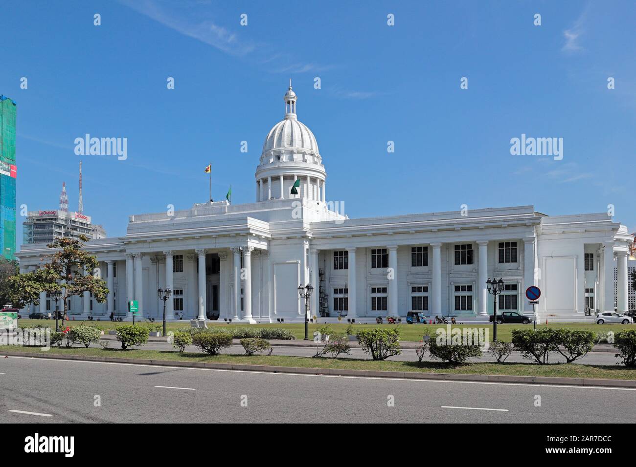 La Maison Blanche De Colombo, Sri Lanka - Hôtel De Ville Du Conseil Municipal De Colombo Banque D'Images