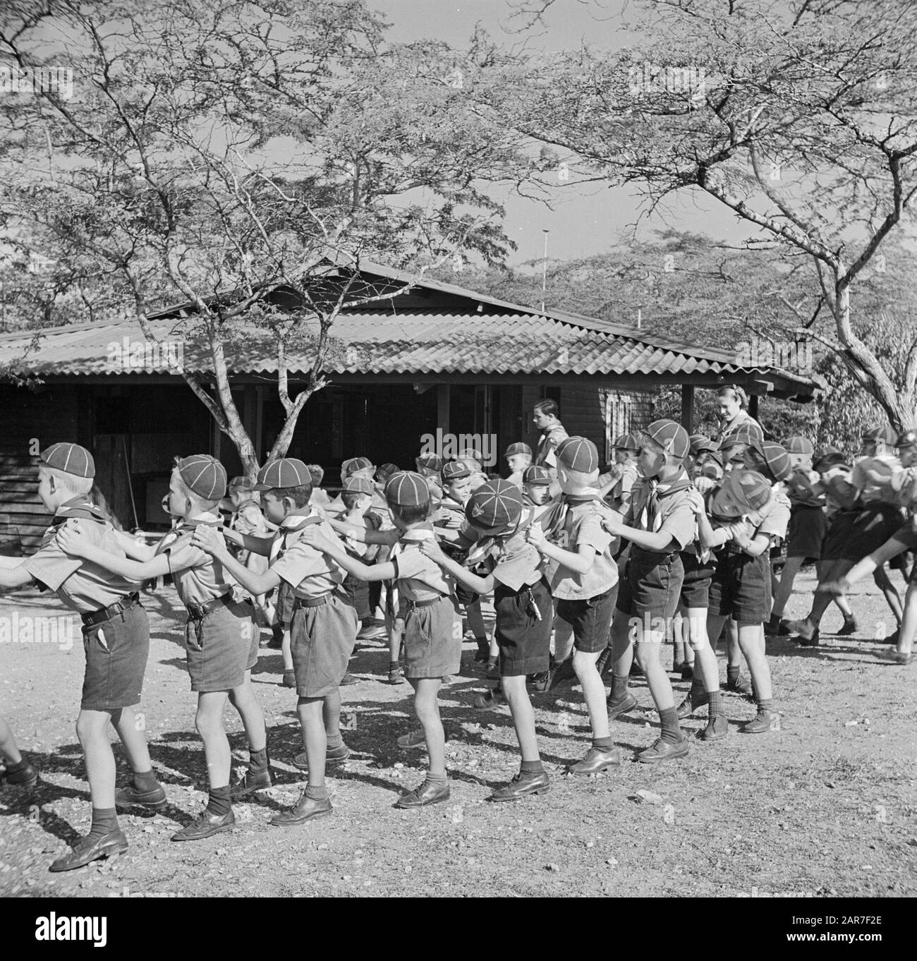 Voyage Au Suriname Et Aux Antilles Néerlandaises Boy Scout On Curaçao Date: 1947 Lieu: Curaçao Mots Clés: Boy Scout Banque D'Images