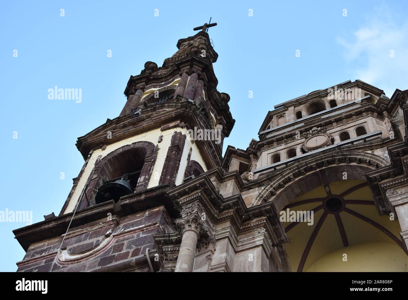 Église de San Francisco de Asis à Zamora de Hidalgo, Michoacán, Mexique. Banque D'Images