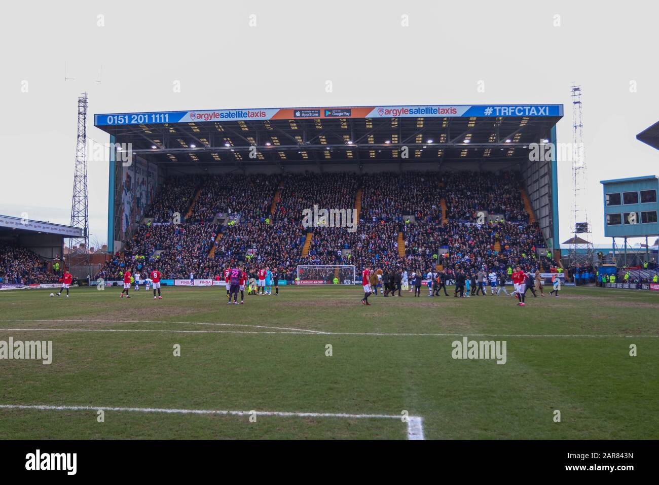 Birkenhead, Royaume-Uni. 26 janvier 2020. Vue générale du parc de Prenton lors du quatrième match de la FA Cup entre Tranmere Rovers et Manchester United au parc de Prenton le 26 janvier 2020 à Birkenhead, en Angleterre. (Photo de Richard Ault/phcimages.com) crédit : Images PHC/Alay Live News Banque D'Images