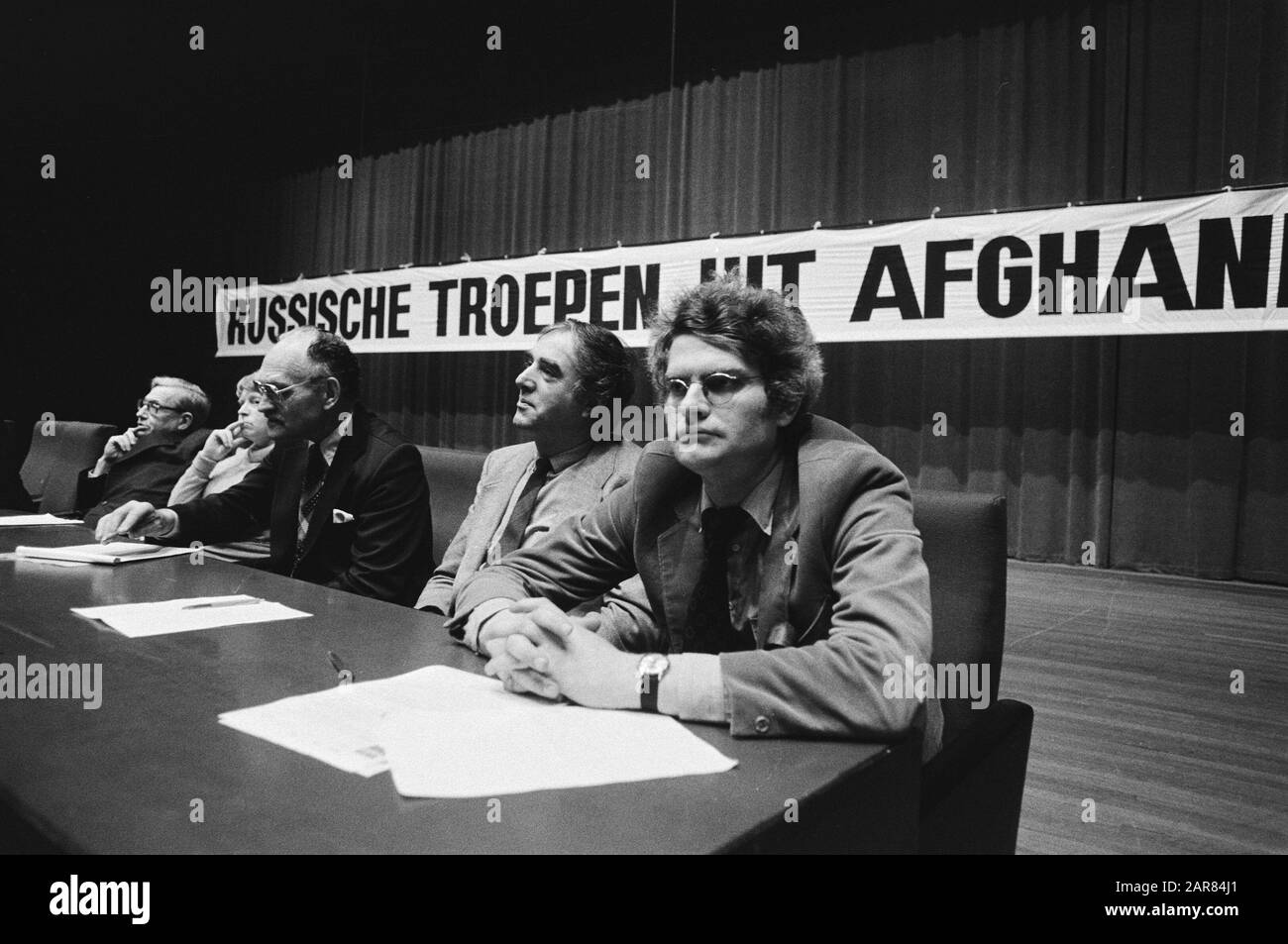 Manifestation à Utrecht contre l'intervention russe en Afghanistan Date: 19 janvier 1980 lieu: Utrecht mots clés: Manifestation Banque D'Images