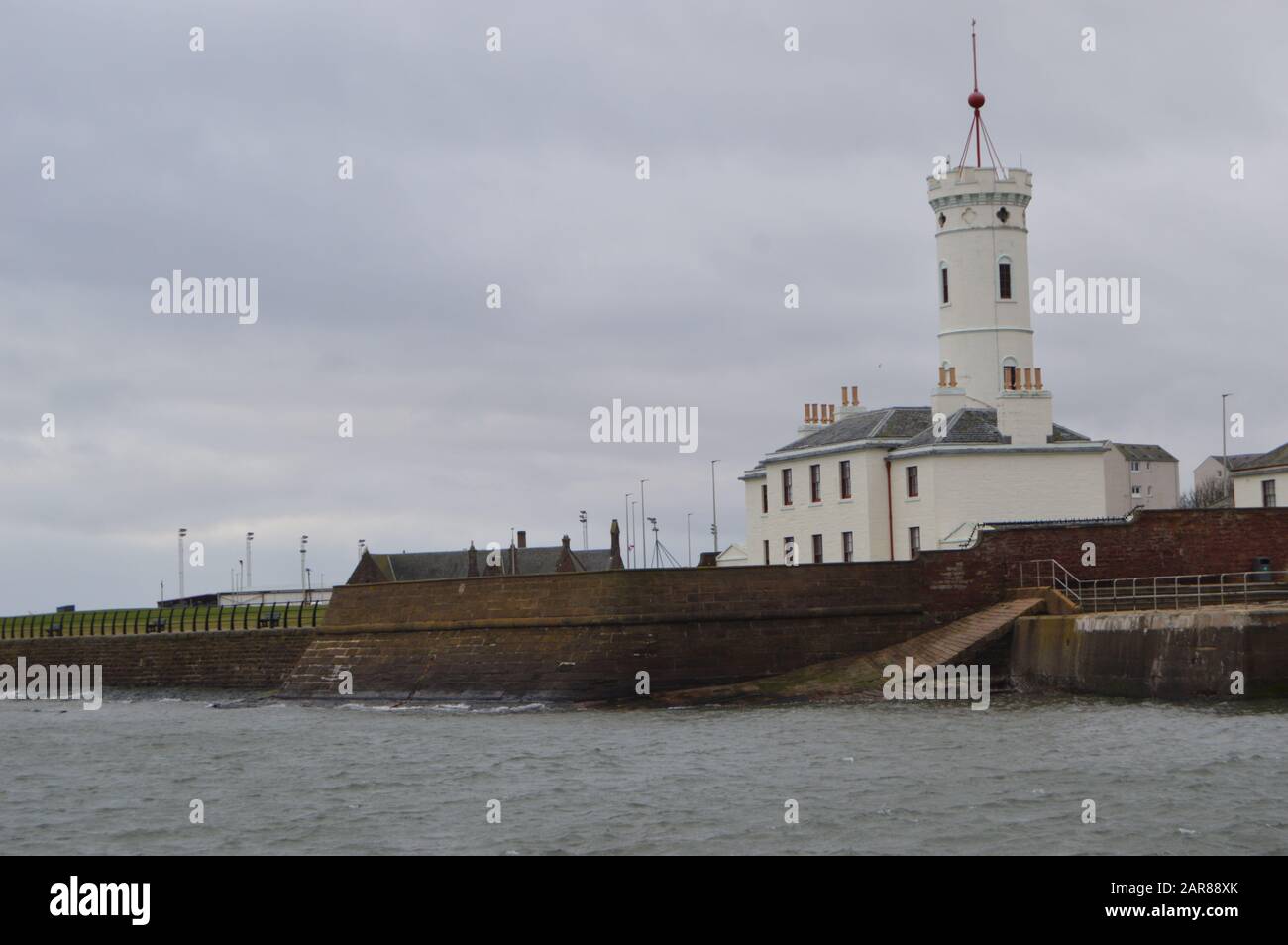 Bateaux de pêche à Arbroath Harbour, Écosse, janvier 2020 Banque D'Images