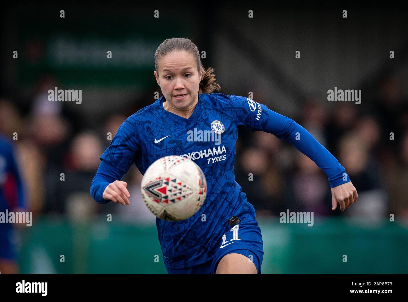 Guro Reiten de Chelsea Women lors du 4ème match rond de la coupe de FA pour femmes entre Charlton Athletic Women et Chelsea Women à Oakwood, Old Road, Crayford le 26 janvier 2020. Photo D'Andy Rowland. Crédit: Images Prime Media / Alay Live News Banque D'Images