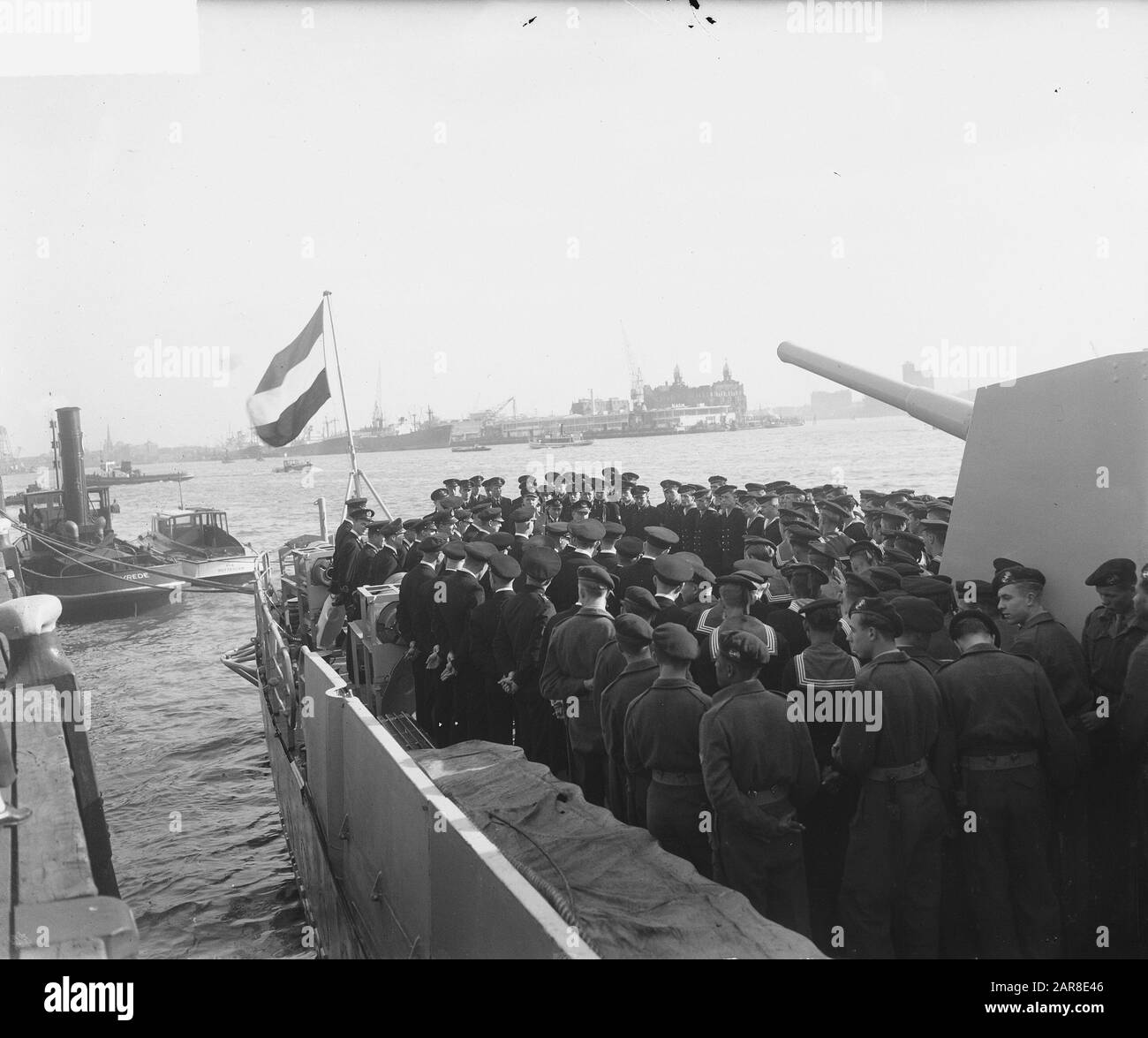 Départ Van Kinsbergen De Rotterdam Date : 15 Octobre 1948 Lieu : Rotterdam, Zuid-Holland Mots Clés : Départ Banque D'Images