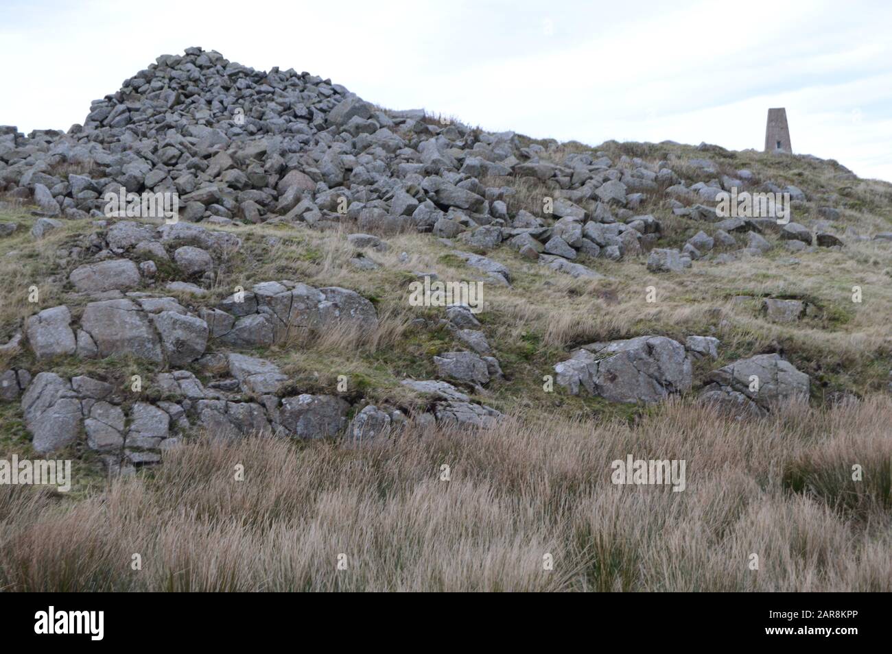 Ancienne Barrow À Drumcarrow Craig, Près De St Andrews, Fife, Écosse Janvier 2020 Banque D'Images