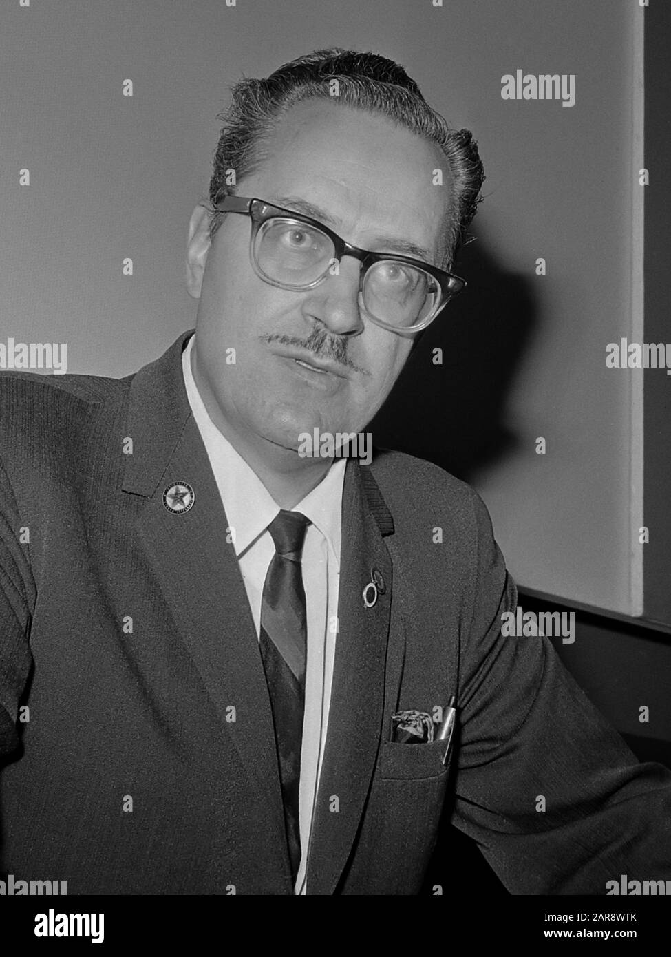 Forrest J. Ackerman, agent littéraire van science-fiction en horrorschrijvers 11 augustus 1965; ' Banque D'Images