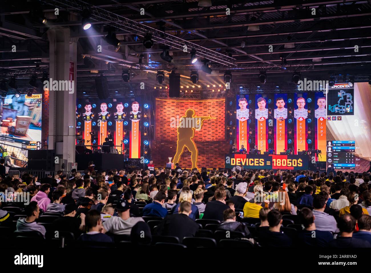 Image éditoriale d'un Counter Strike : Global Offensive tournoi esports event. Banque D'Images