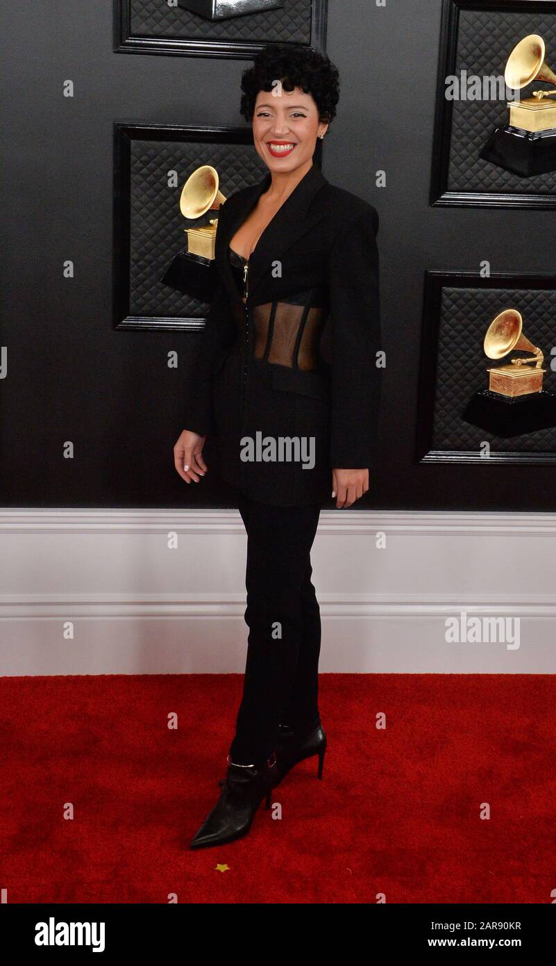 Los Angeles, États-Unis. 26 janvier 2020. Los Angeles, États-Unis. 26 janvier 2020. Emily King arrive pour les 62ème Grammy Awards annuels qui ont eu lieu au Staples Center de Los Angeles le dimanche 26 janvier 2020. Photo de Jim Ruymen/UPI crédit: UPI/Alay Live News Banque D'Images