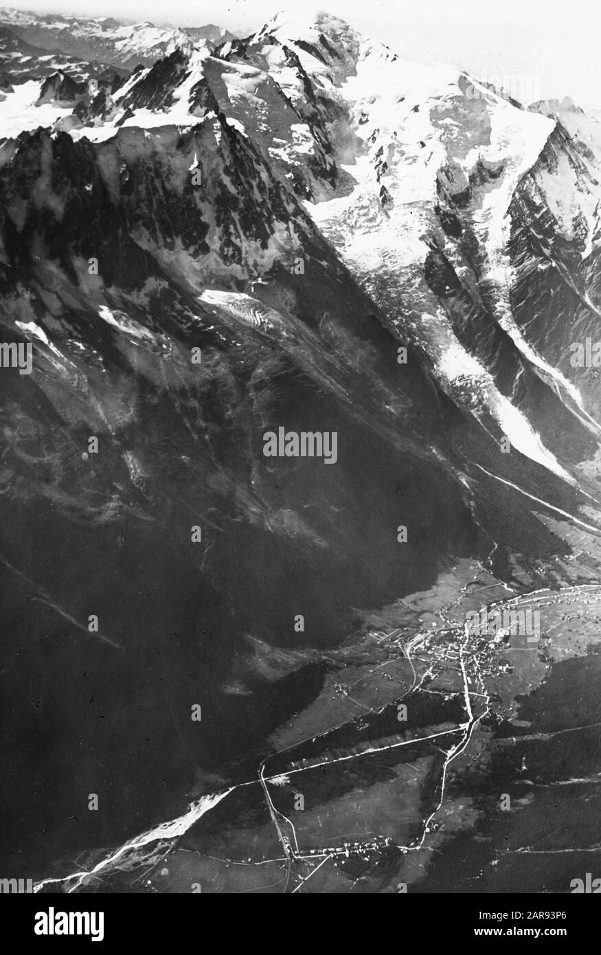 Géologie, montagnes, langues de glacier, mont blanc Date : non daté mots clés : montagnes, géologie, langues de glacier Nom personnel : Mont blanc Banque D'Images