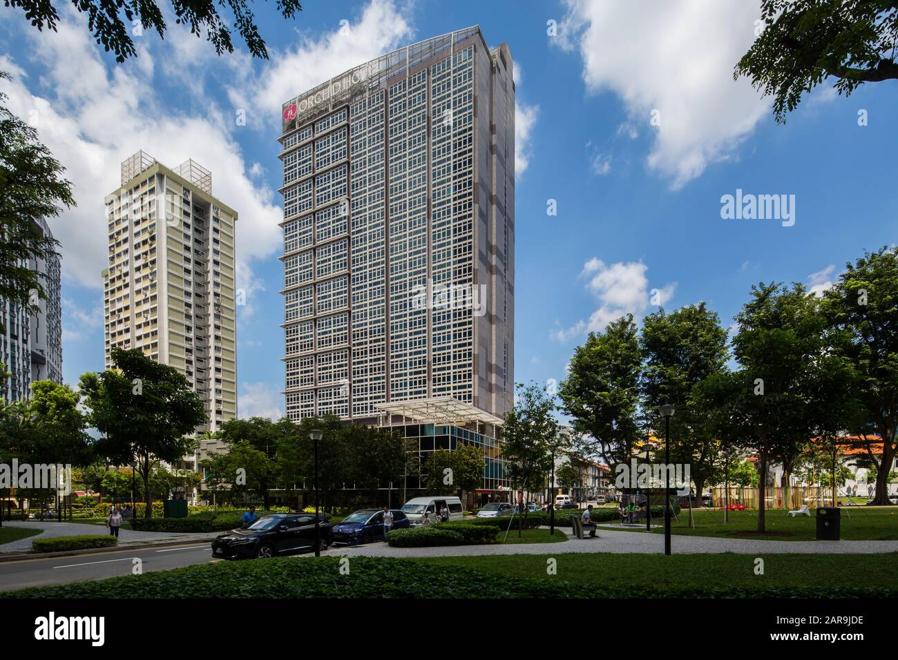 Orchard Hotel Architecture, Singapour Banque D'Images