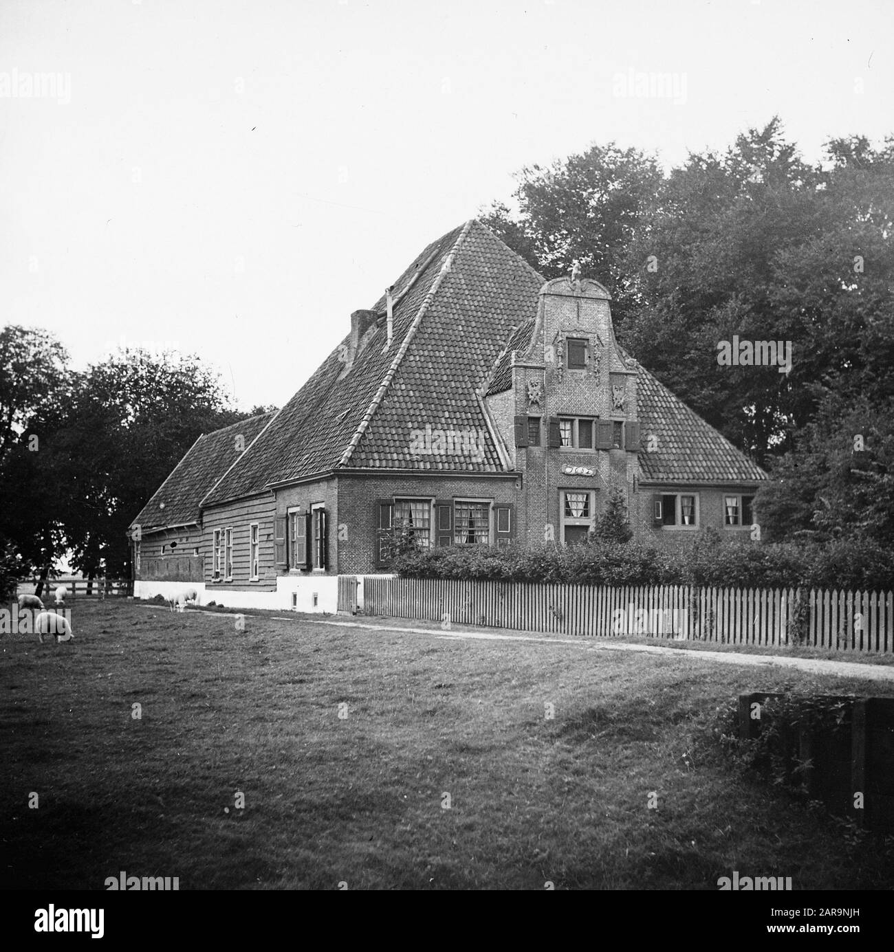 Noord-Hollandse stelphoeve (construit en 1682) à de Beemster Date: Non daté lieu: Beemster mots clés: Fermes, bâtiments agricoles modernes, maisons Banque D'Images