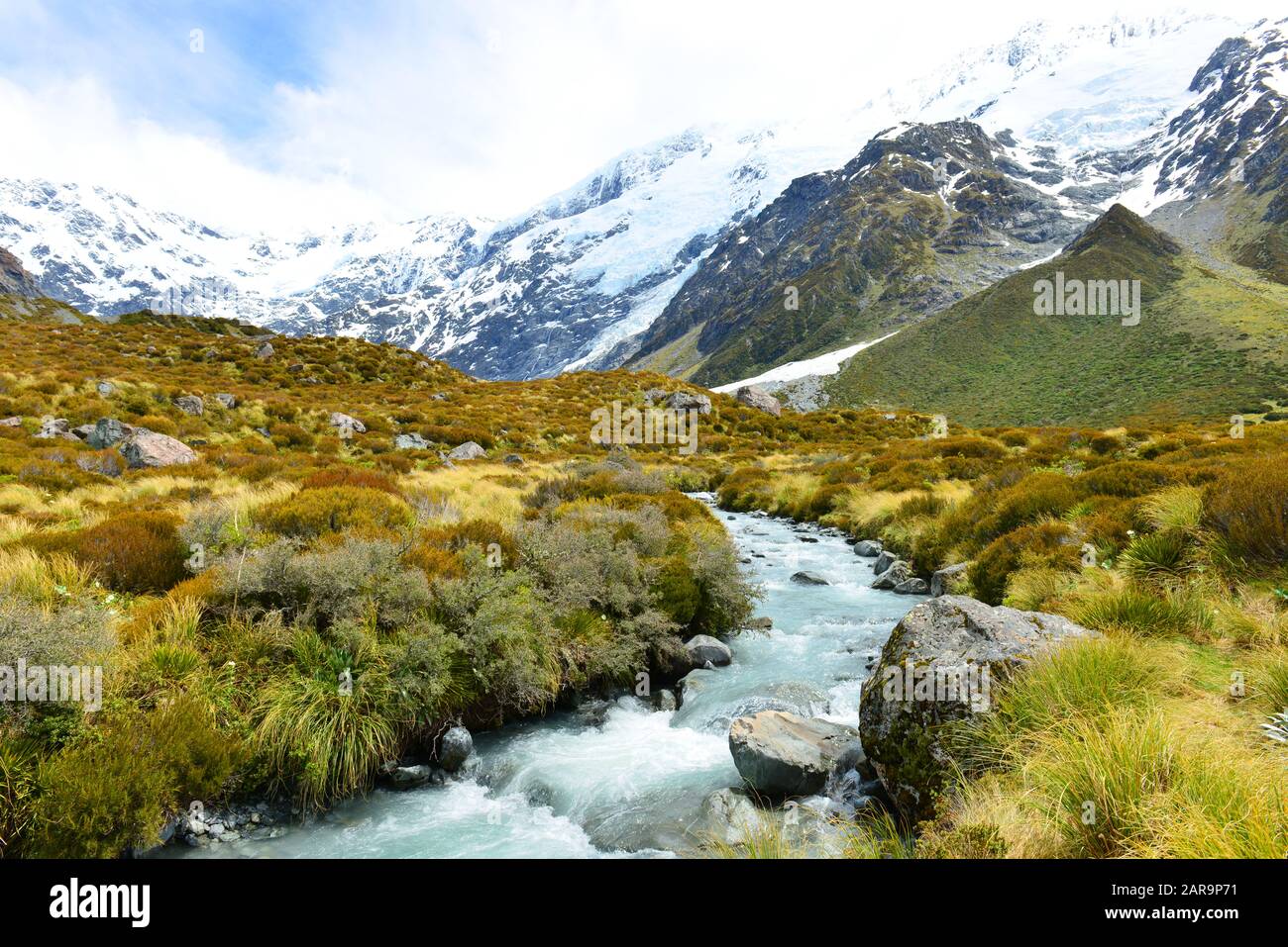 Parc National Aoraki Mount Cook, Île Du Sud, Nouvelle-Zélande Banque D'Images