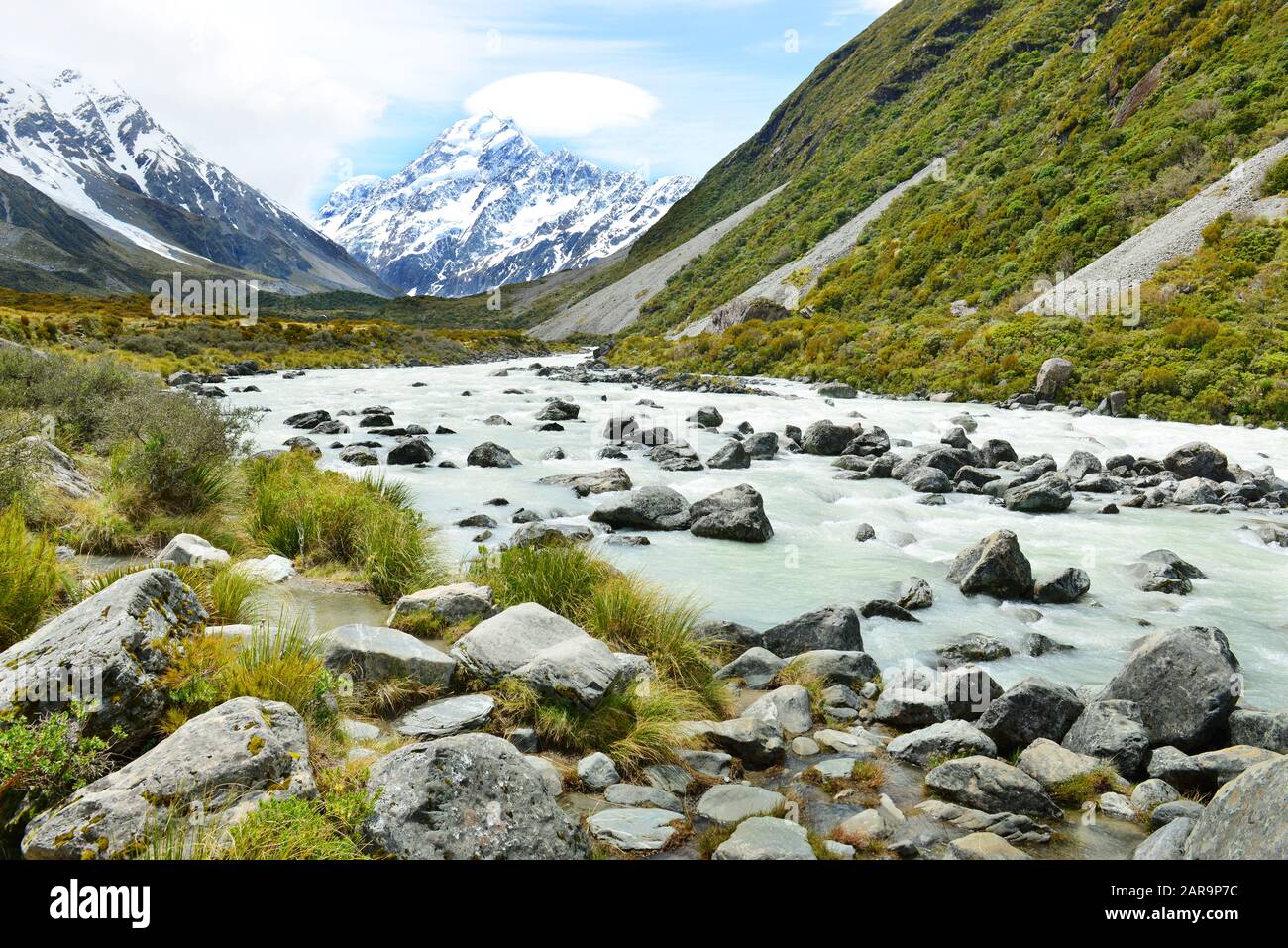 Parc National Aoraki Mount Cook, Île Du Sud, Nouvelle-Zélande Banque D'Images