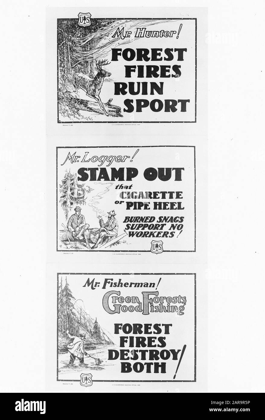 Reproductions, feux de forêt Date: Non daté mots clés: Feux de forêt, reproductions Banque D'Images