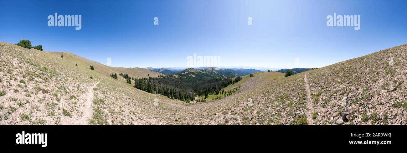 La randonnée sur la ligne de sentier dans le Colorado, USA Banque D'Images