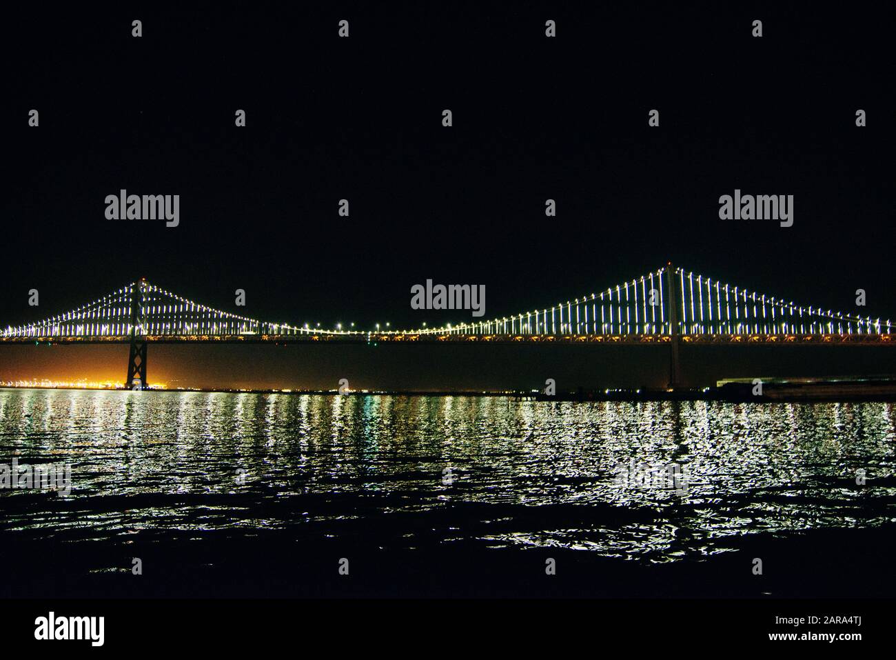 États-Unis, San Francisco - Décembre 2019 Oakland Bay Bridge Banque D'Images