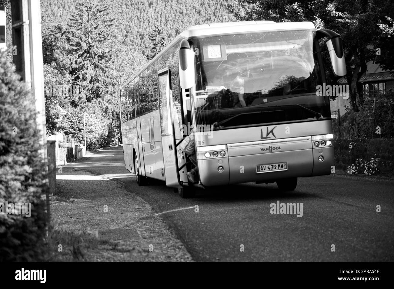 Bus Vanhiol À Hydrogène, Storkensohn, Haut Rhin, Grand Est, France, Europe Banque D'Images