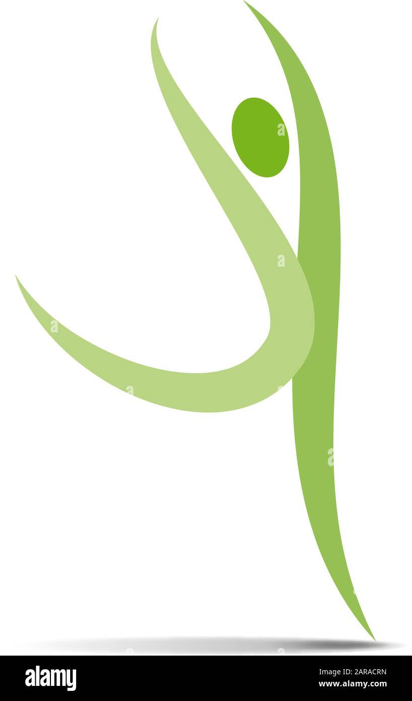 Signe vectoriel vert classique ballet Illustration de Vecteur
