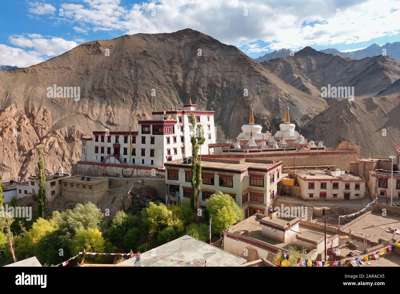 Monastère de Lamayuru ou de Yuru monastère bouddhiste tibétain à Lamayouro, district de Leh, Ladakh, Inde - 2019 Banque D'Images