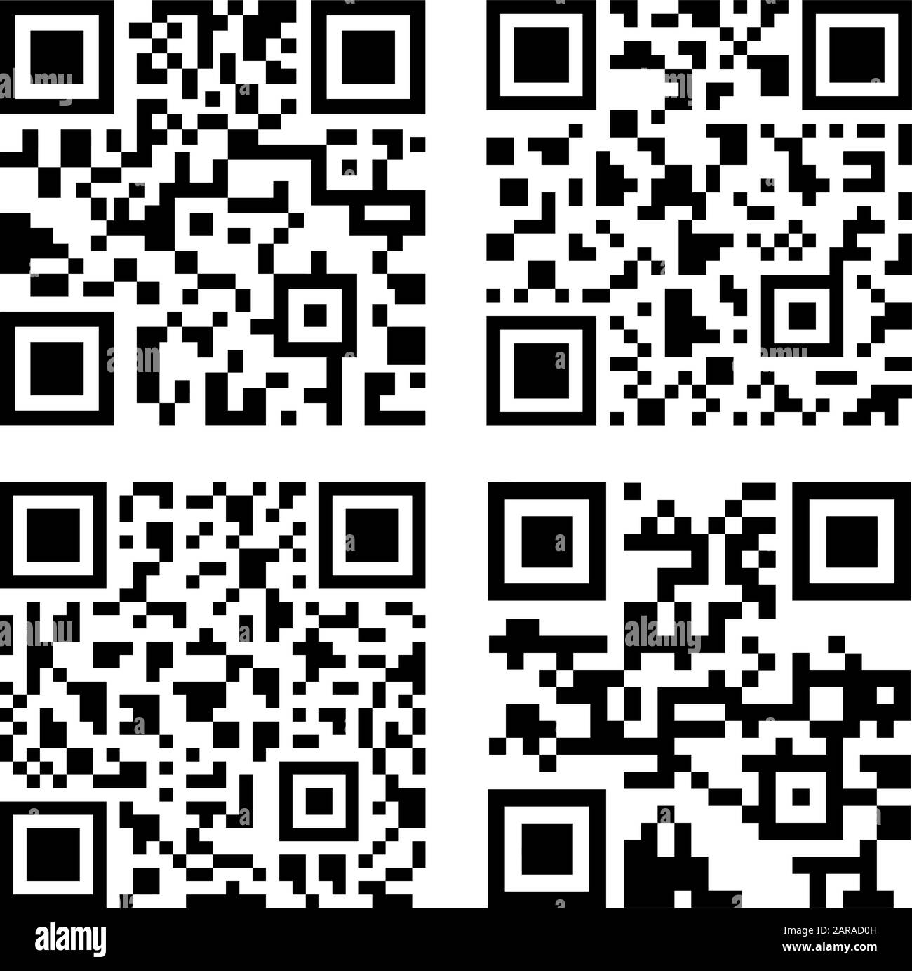 Codes 2d Banque d'images vectorielles - Alamy