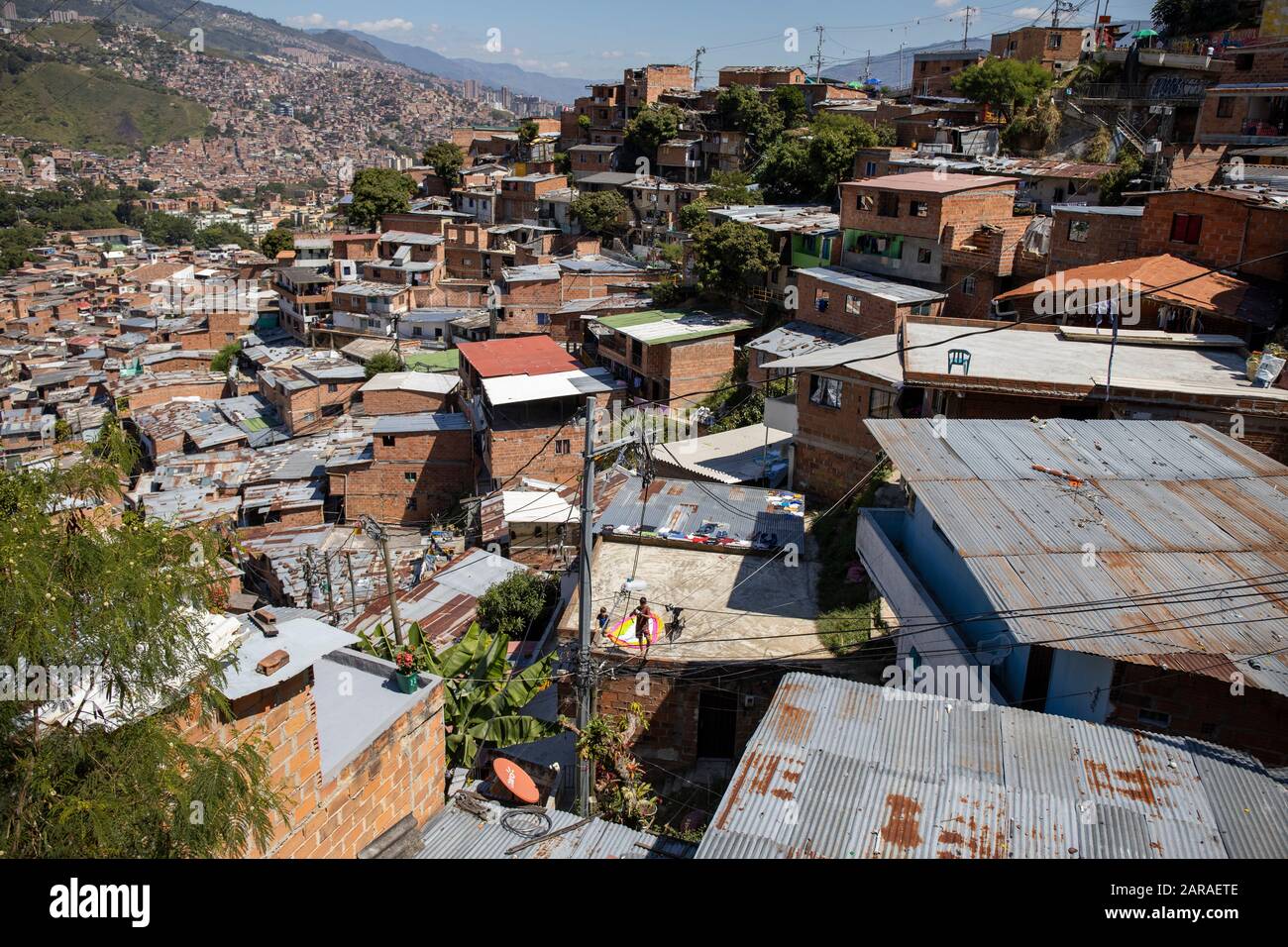 Medellin, Colombie: Comuna 13 Banque D'Images