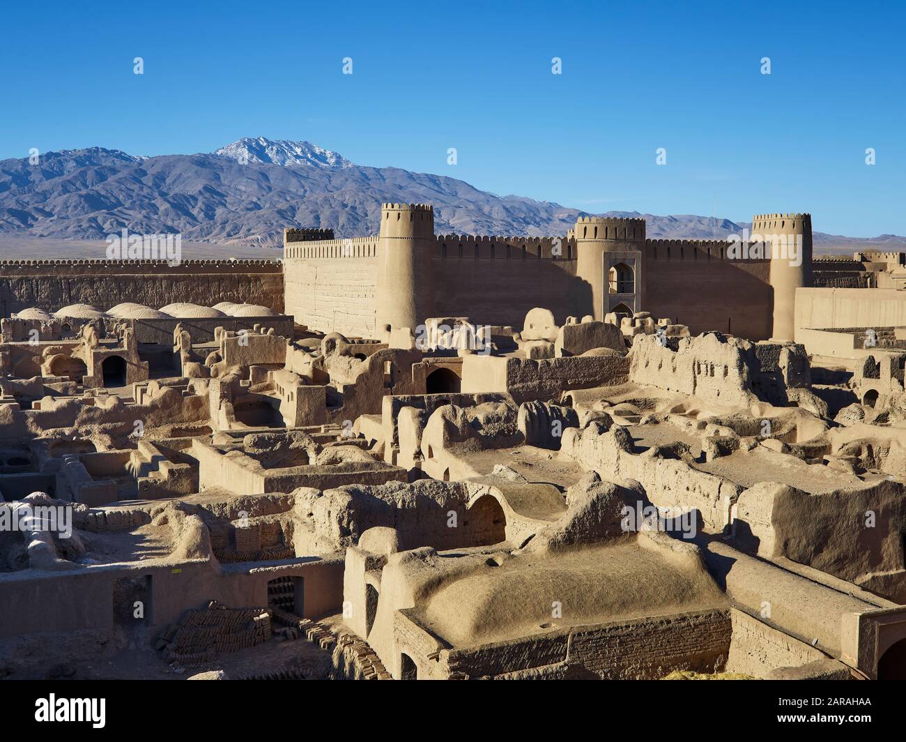 La forteresse argileuse de Rayen dans le sud-est de l'Iran, prise le 28 novembre 2017. | utilisation dans le monde entier Banque D'Images