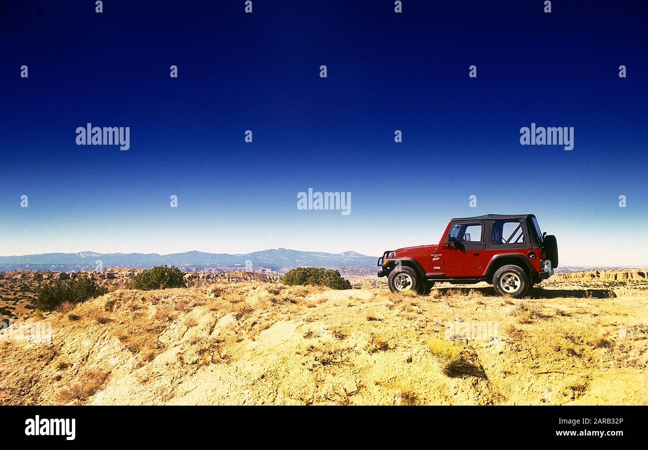 Jeep Wrangler Sport au Nouveau-Mexique États-Unis 1999 Banque D'Images