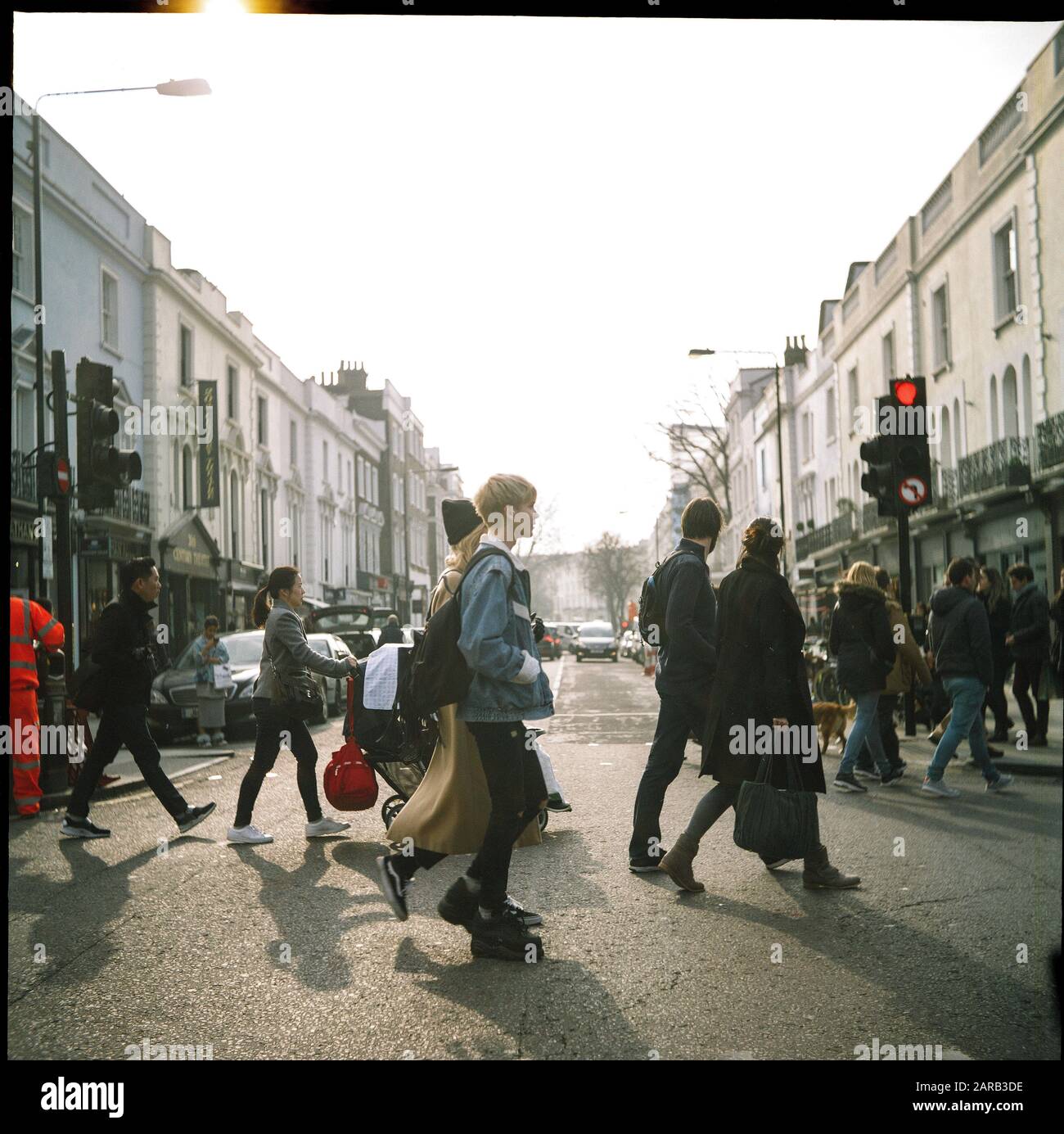 Scène quotidienne de la vie urbaine à Londres, au Royaume-Uni Banque D'Images