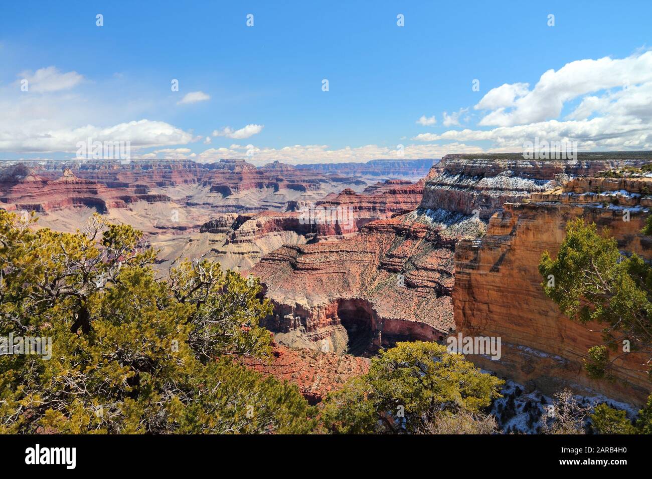 Le Parc National du Grand Canyon en Arizona, aux États-Unis. Yavapai Point négliger. Banque D'Images