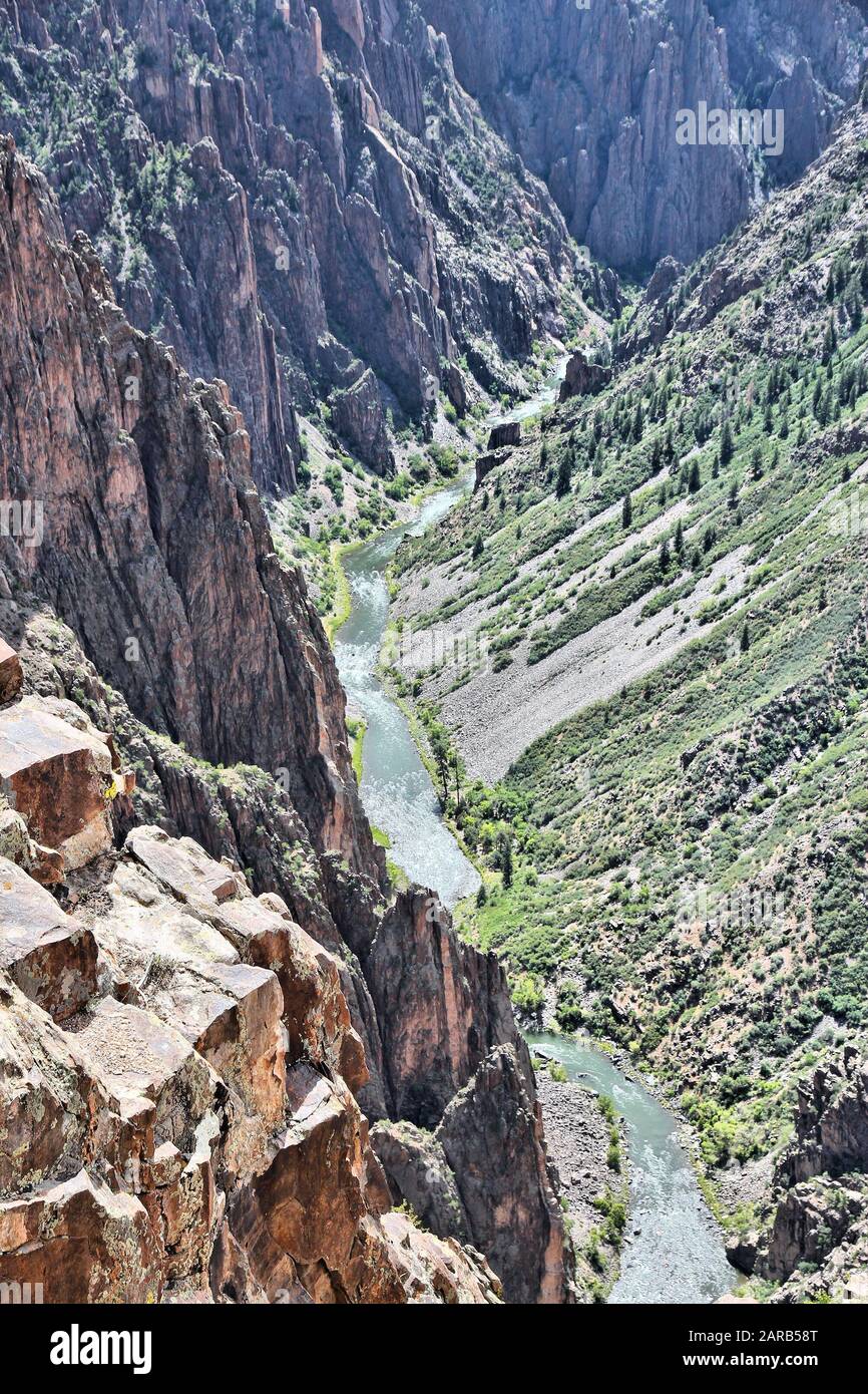 Parc National Black Canyon of the Gunnison dans USA. Nature du Colorado. Banque D'Images