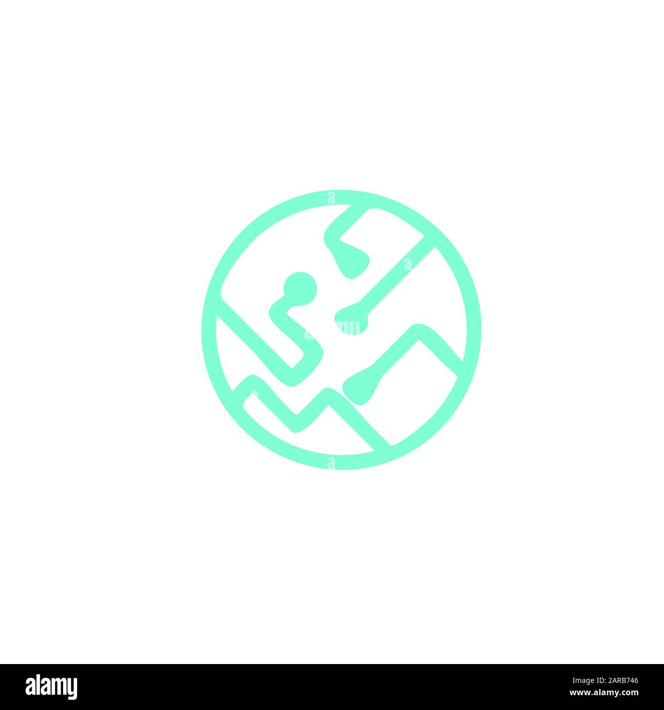 modèle de conception d'icône de circuit de puce Banque D'Images