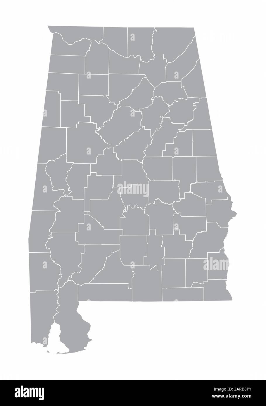 Carte de Alabama Illustration de Vecteur